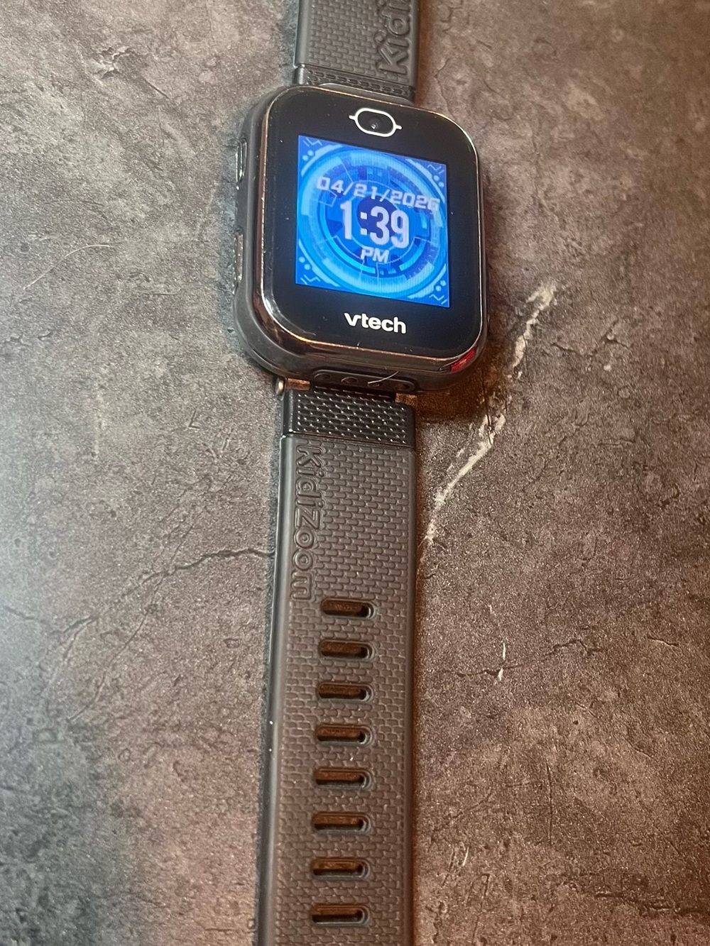 VTech KidiZoom Smart Watch - Black 5490 DX3 - Works! Charger Not Included.